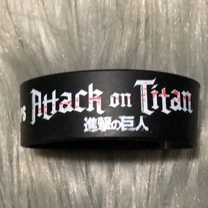 Attack on titan rubber bracelet